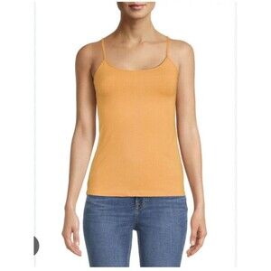 2 Pack Time and Tru Adjustable Strap Cami Top Size XXL Orange and Turquoise New